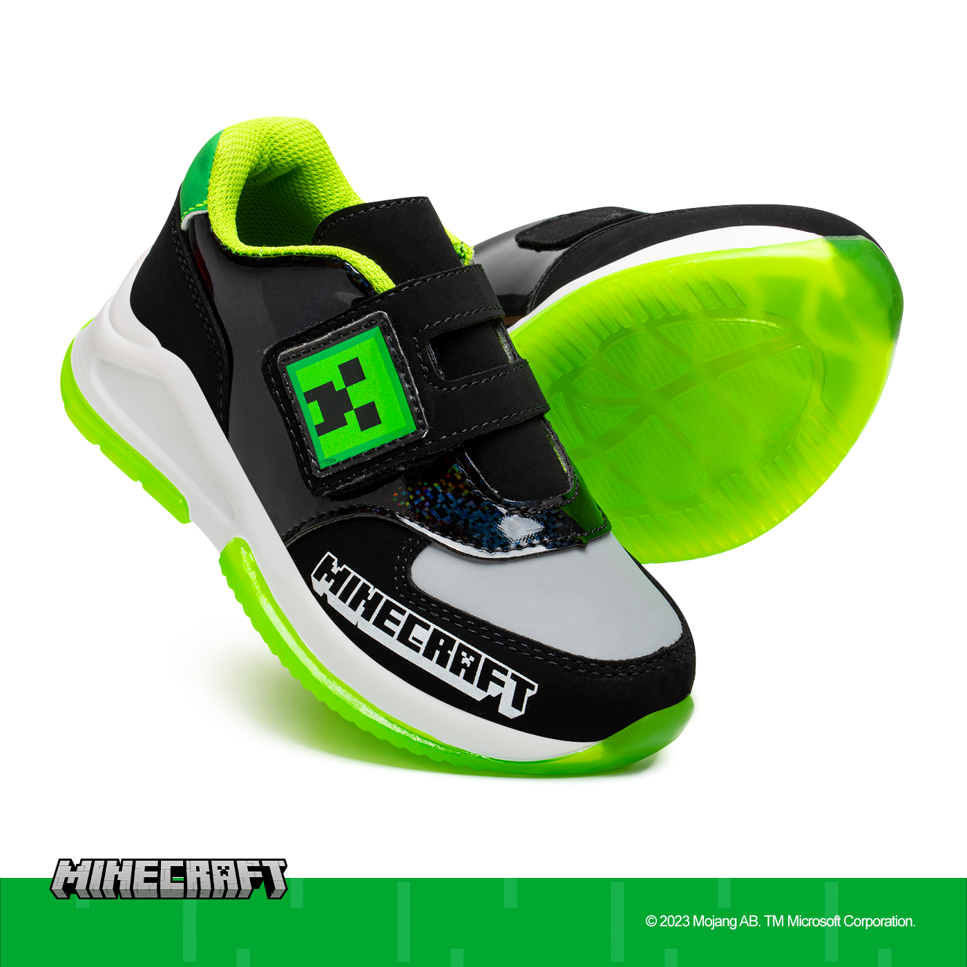 YUYIN TENIS MINECRAFT NEGRO #MI3032 (15-21) – Yuyin Oficial